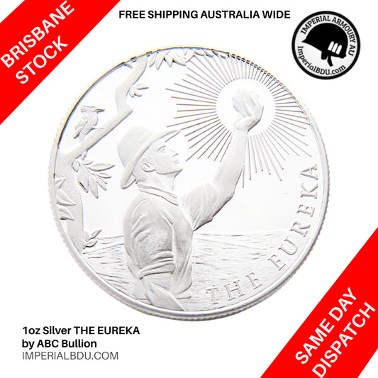 ABC Bullion 1 Oz 999.5 Silver Australian The Eureka Bullion Investment Coin