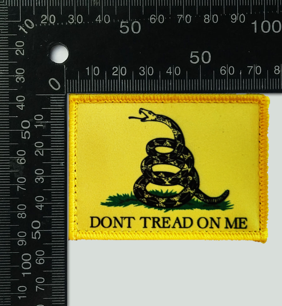 Gadsden Flag "DONT TREAD ON ME" Velcro Patch x2 Value Pack - FREE SHIP