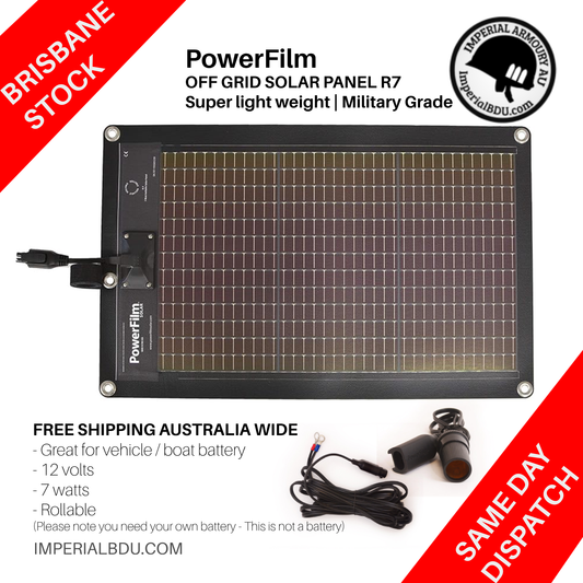 PowerFilm R7 - 7 Watt Rollable Solar Panel |AUSTRALIA | Military Grade | Off-Grid Charging