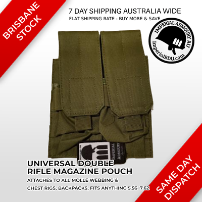 Tactical Double Magazine Pouch (5.56~7.62) BLACK / GREEN / BROWN pouches