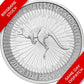 1oz .9999 Pure Silver Kangaroo (2024) 99.9% pure silver