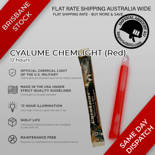 RED Cyalume Glow Stick - Snap Activation - Tactical Lights (Australia)