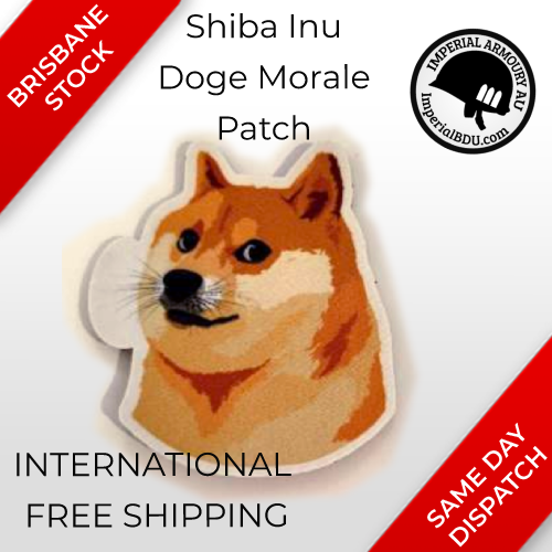 Shiba Doge Velcro Patch 50mm wide (Ship international free)