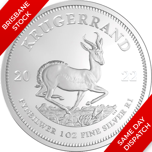 2022 South Africa Krugerrand 1oz .9999 Silver Bullion Coin (Uncapsulated) (Postage Free)
