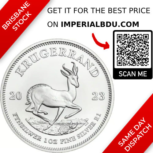 2023 South Africa Krugerrand 1oz .9999 Silver Bullion Coin (Uncapsulated) (Postage Free)