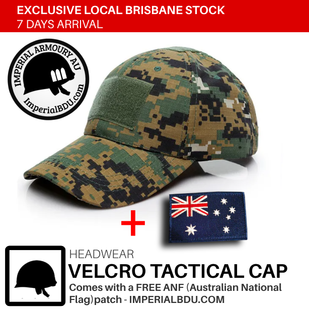 Tactical Hunting Cap (5 styles)with Australian Flag Patches - SHIP FROM BRISBANE