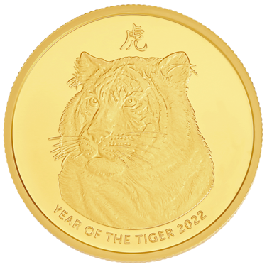 2022 Australian Lunar Coin - Year of the Tiger 1oz Gold Bullion