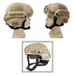 Tactical Adjustable ABS Helmet with Adjustable Strap and Soft Sponge One Size for Military Gaming Hunting Shooting CS