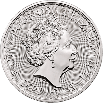 1oz The Royal Mint Britannia Coin (2023) 99.9% pure silver (QEII)