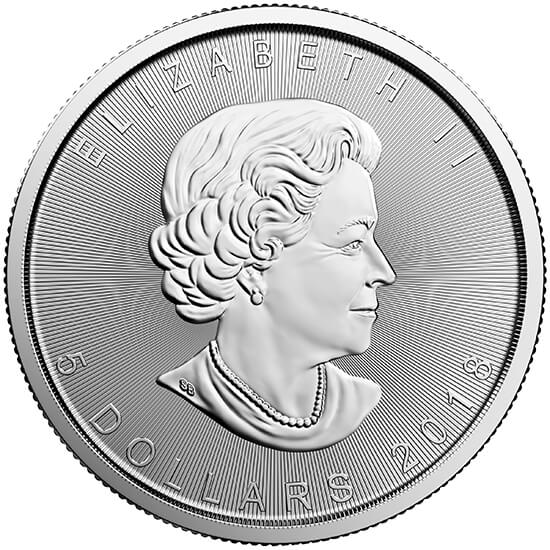 .9999 Fine Silver 1oz Royal Canadian Mint Maple Leaf (QEII Limited 2022) (Uncapsulated)