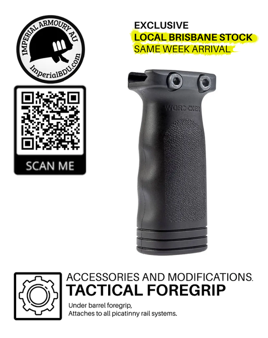 Tactical Foregrip for Rifles / Gel Blasters Grips VFG - BLACK/BROWN - Australian Stock